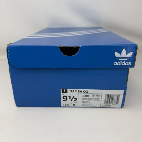 Adidas Samba OG Shoes Off White Collegiate Green Men’s Size 9.5 - Picture 8 of 8